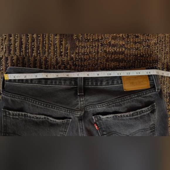 Women's Levi's Grey Straight Leg Jeans - Picture 4 of 7